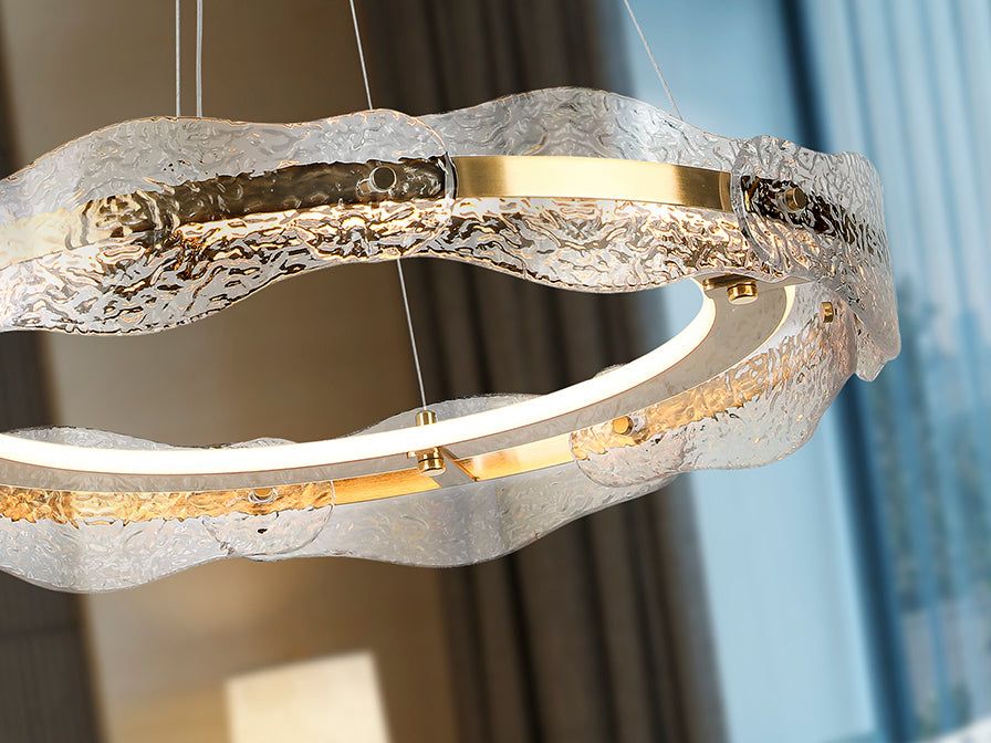 Lira· Lamp 1/2 Rings, Chrome. Dimmable