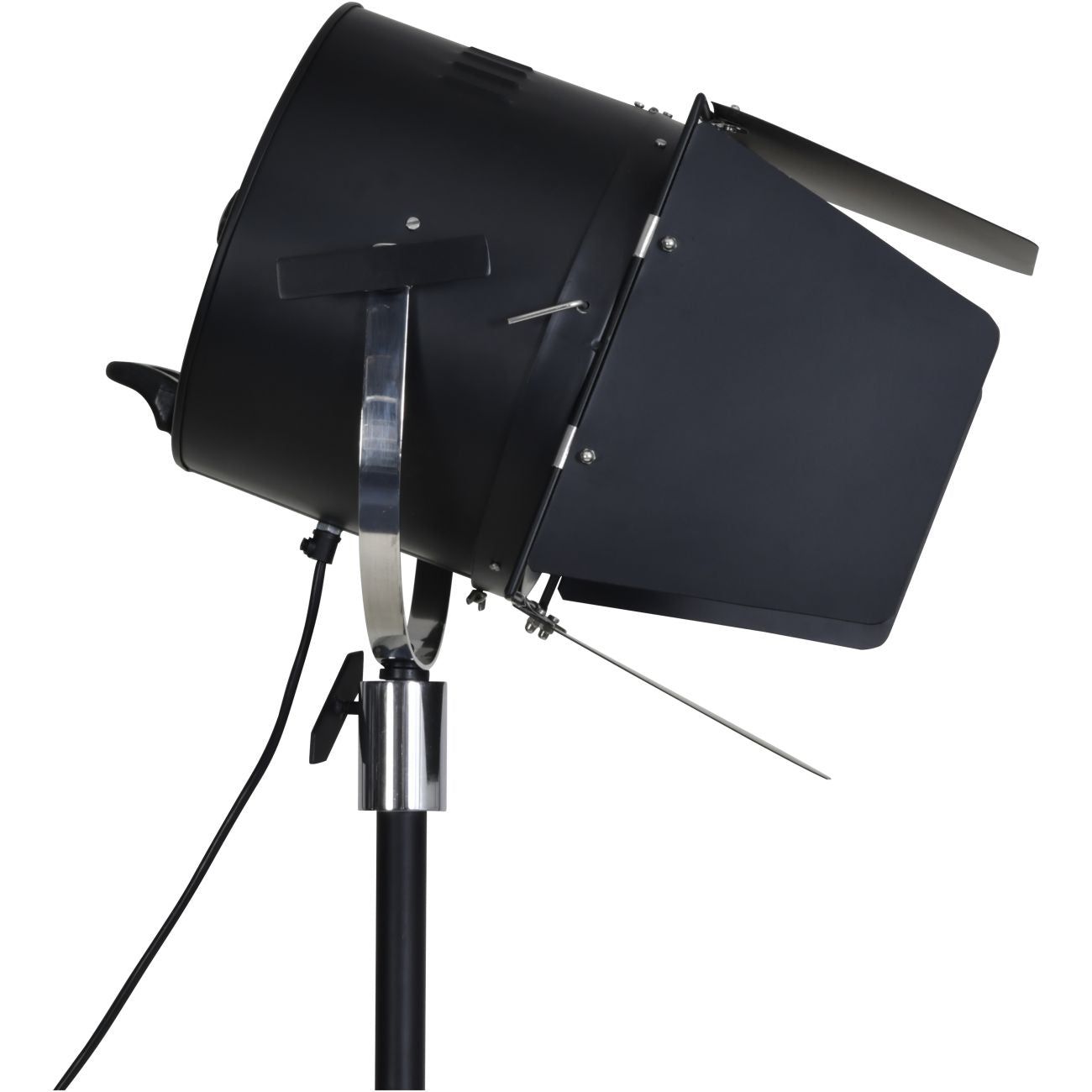 Clarky Spotlight Floor Lamp on Black Tripod Base
