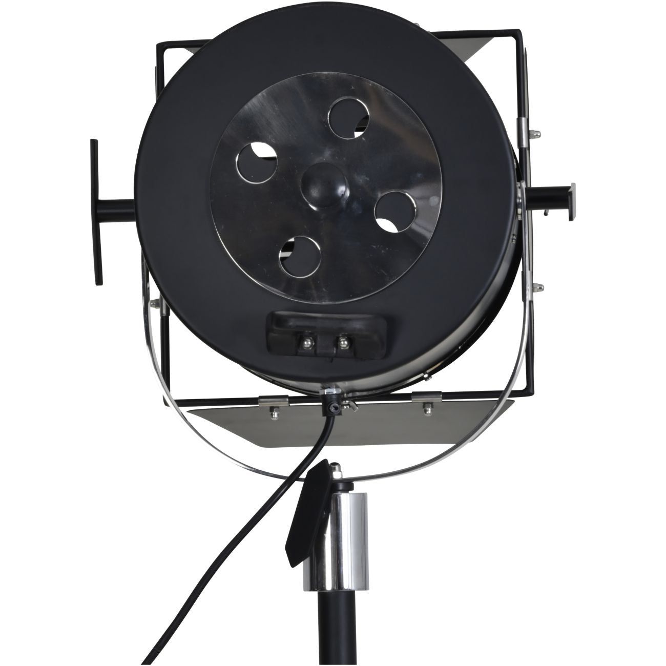 Clarky Spotlight Floor Lamp on Black Tripod Base