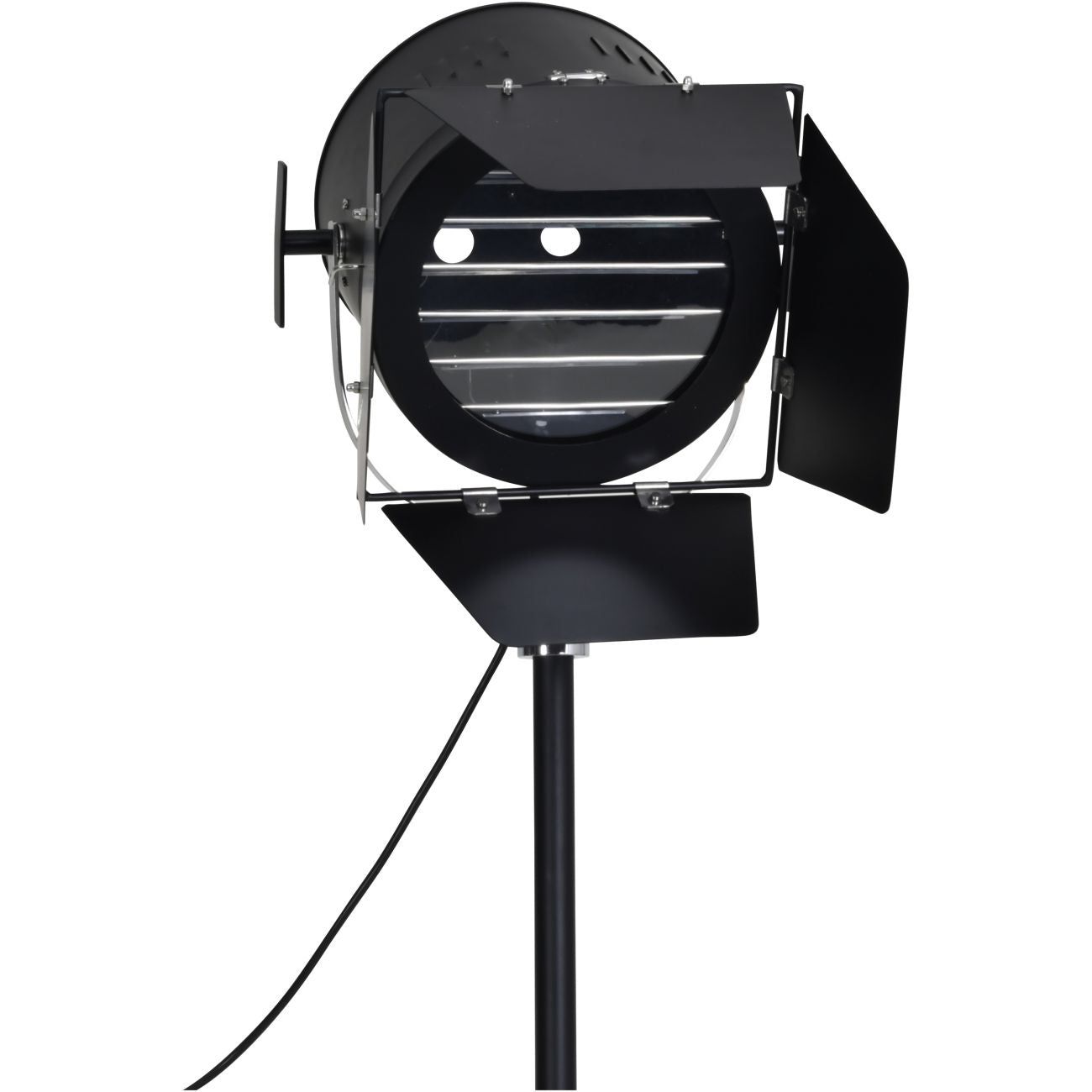 Clarky Spotlight Floor Lamp on Black Tripod Base