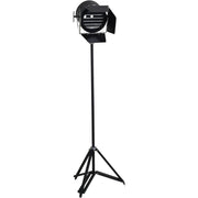 Clarky Spotlight Floor Lamp on Black Tripod Base