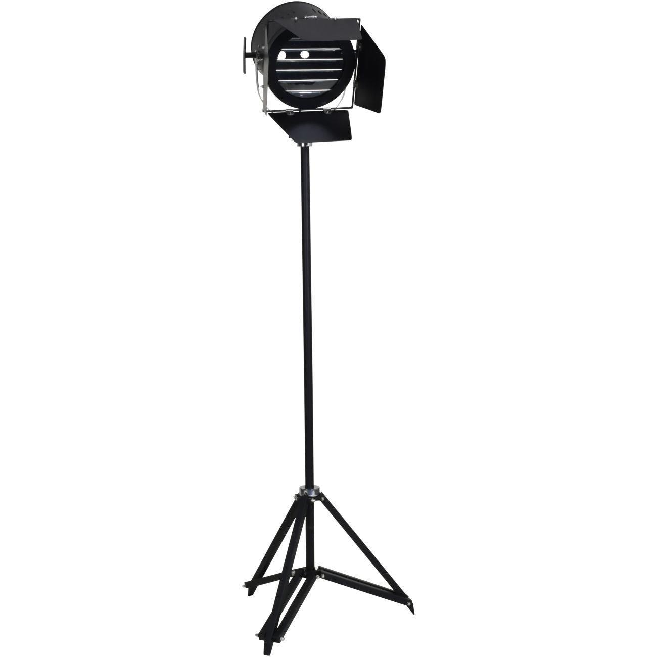 Clarky Spotlight Floor Lamp on Black Tripod Base
