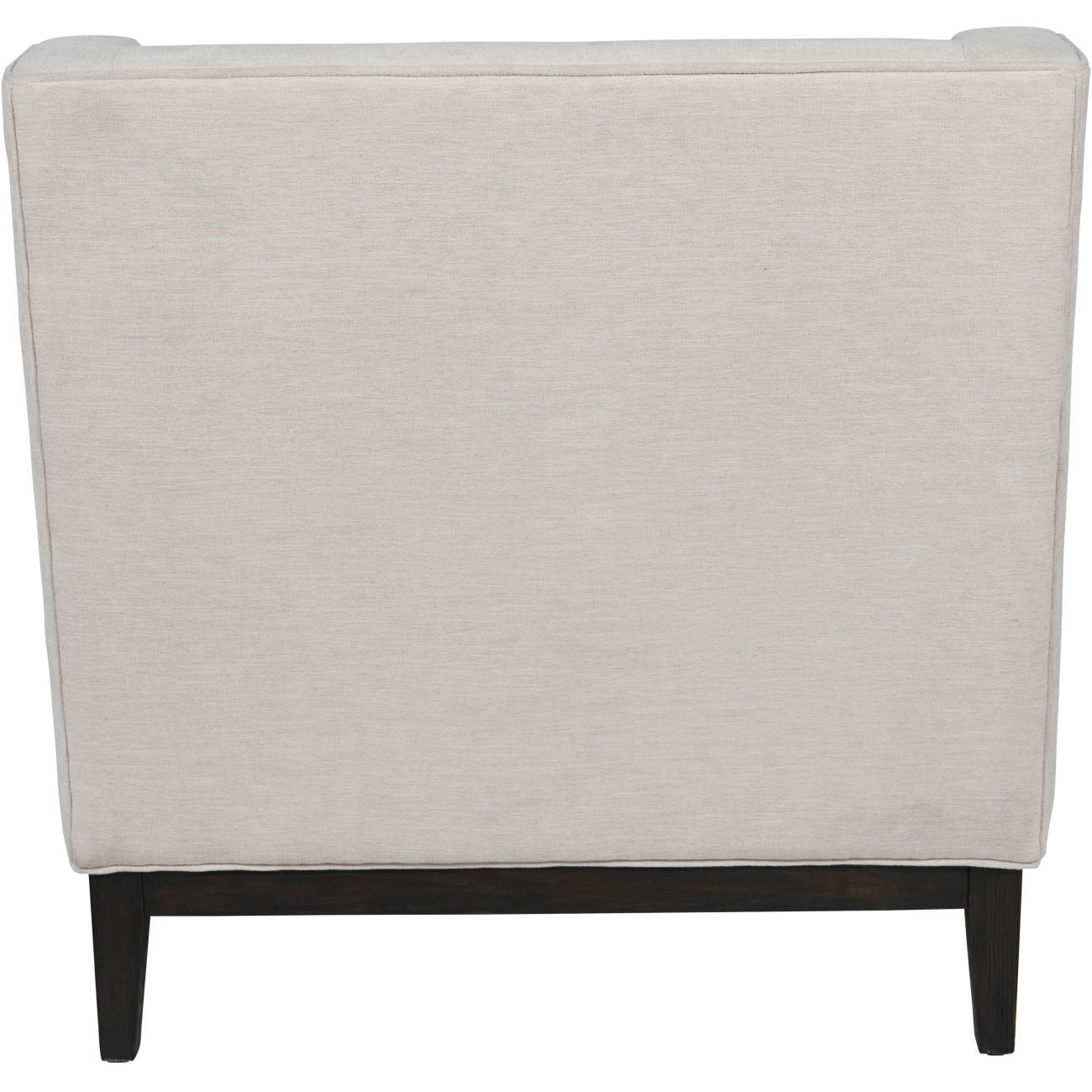 Theodore Buttoned Armchair - Ivory Fabric