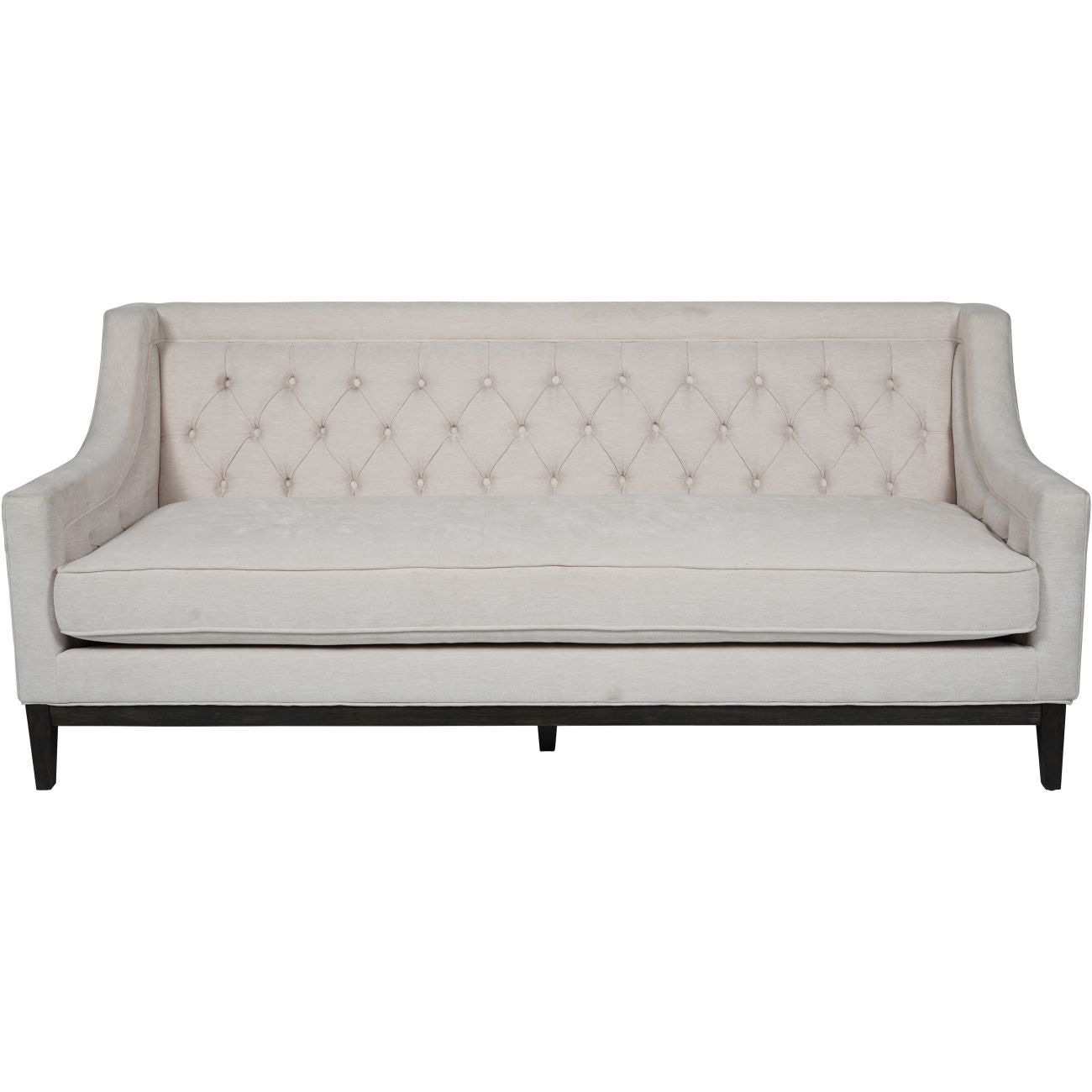 Theodore Buttoned Sofa - Ivory Fabric 200cm