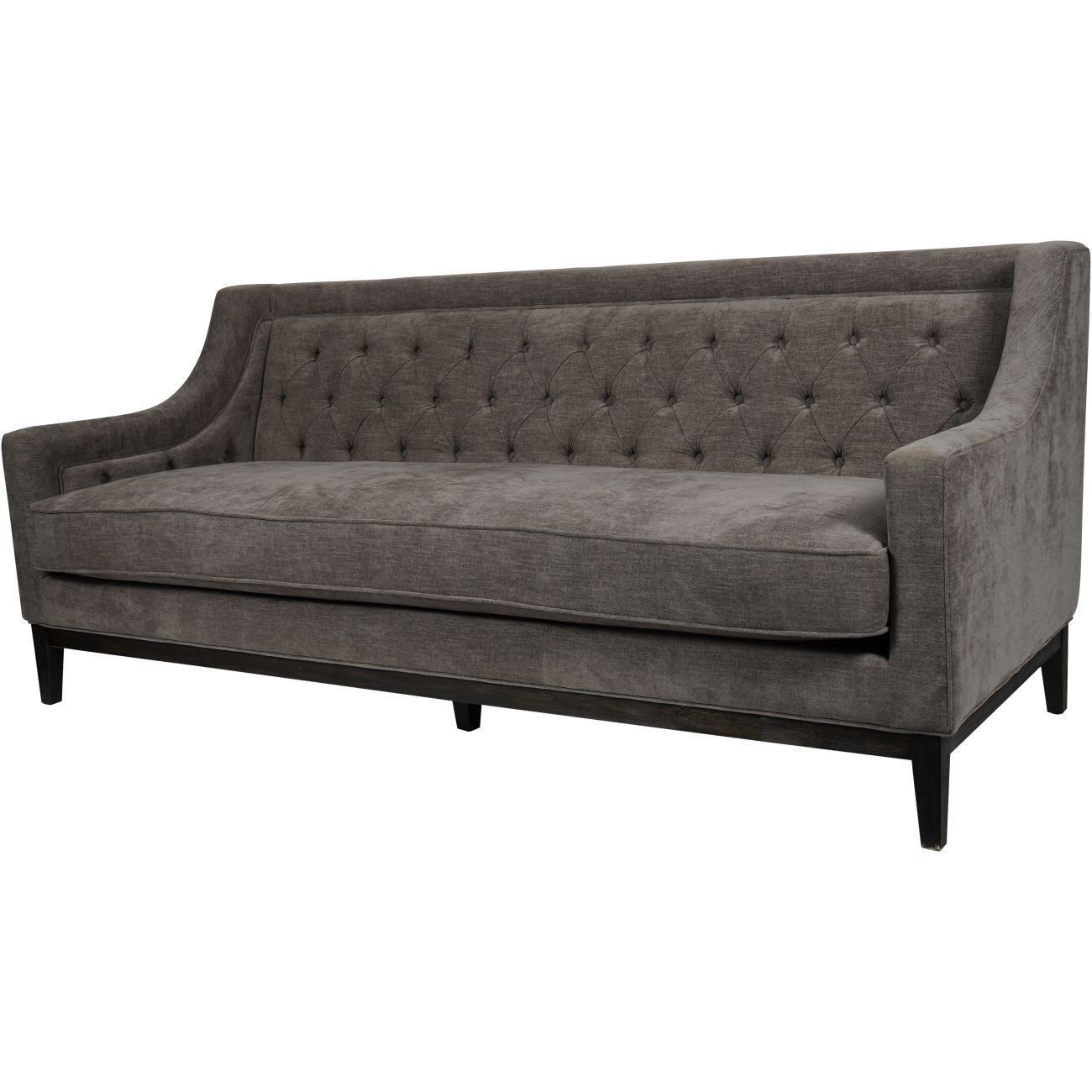 Theodore Buttoned Sofa - Warm Grey Fabric 200cm