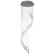 Galileo 12/20 Light Cluster Pendant Polished Chrome Crystal LED