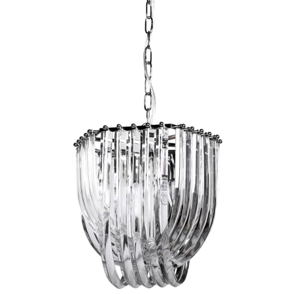 Edgar Art Deco Crystal Pendant Light