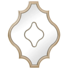Racheal Ogee Shaped Mirror - Gold Finish