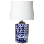Marseille Lamp - Geometric Blue and White Finish