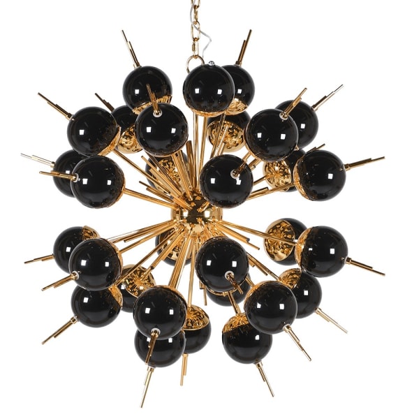 Spike 18Lt Black & Gold Ceiling Light