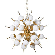 Spike 18Lt White & Gold Ceiling Light