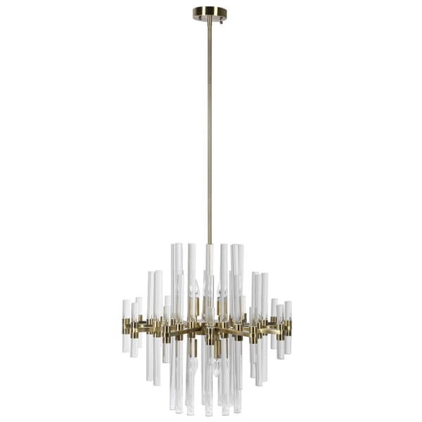 Ross 6Lt Glass Chandelier - Medium/Large
