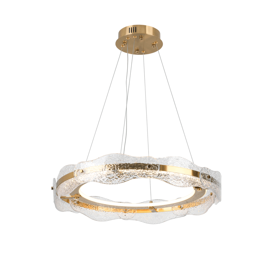 Lira· Lamp 1/2 Rings, Chrome. Dimmable - Cusack Lighting