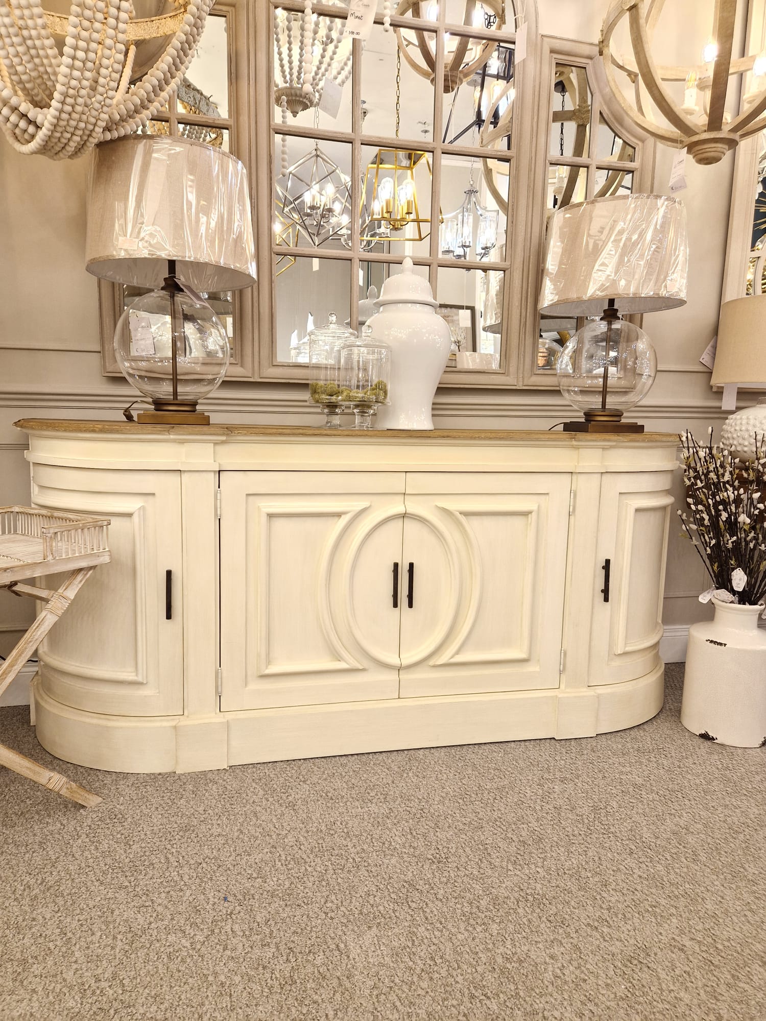 Venicci 4 Door Rounded Sideboard