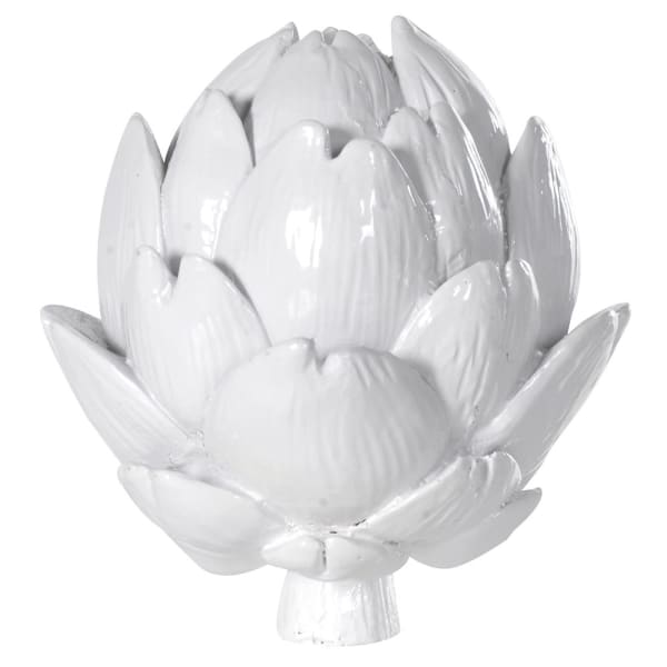 White Artichoke Ornament