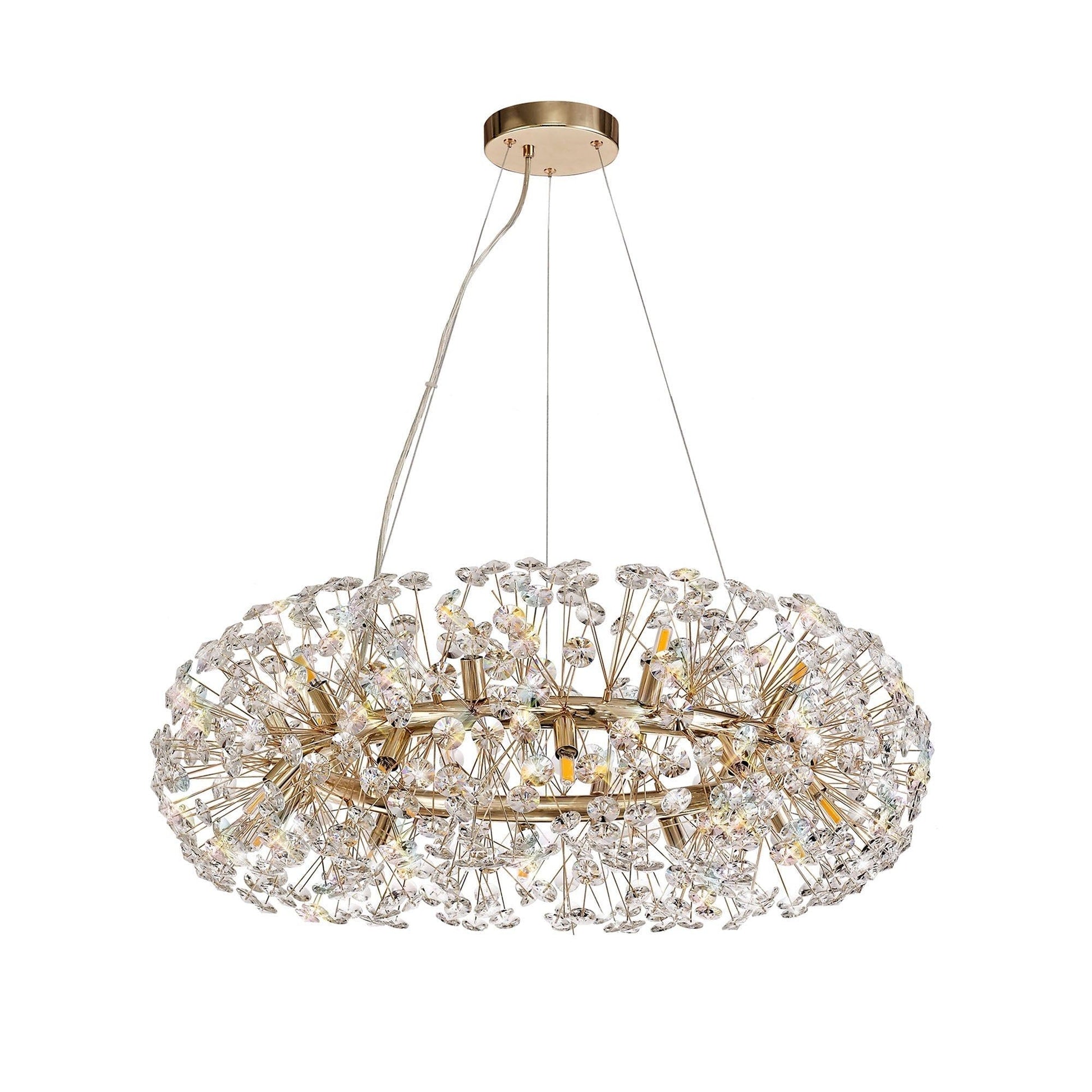 Sophia Pendant 12/20/26/36 Light G9 French Gold/Crystal, Chrome/Crystal