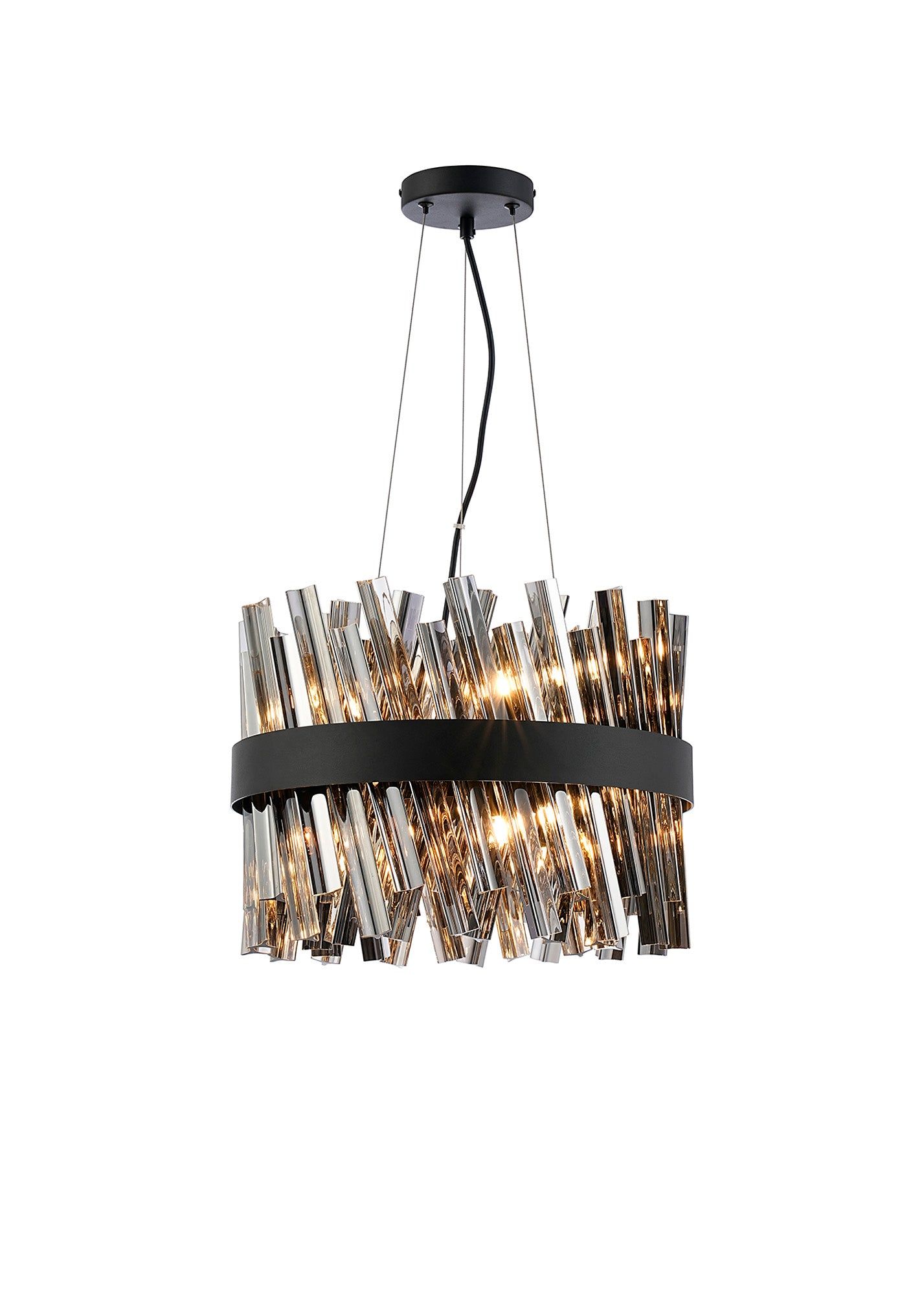 Bellina 10/18/32/34Lt Round Pendant, Brass/Nickel/Black - Various Finishes - Cusack Lighting