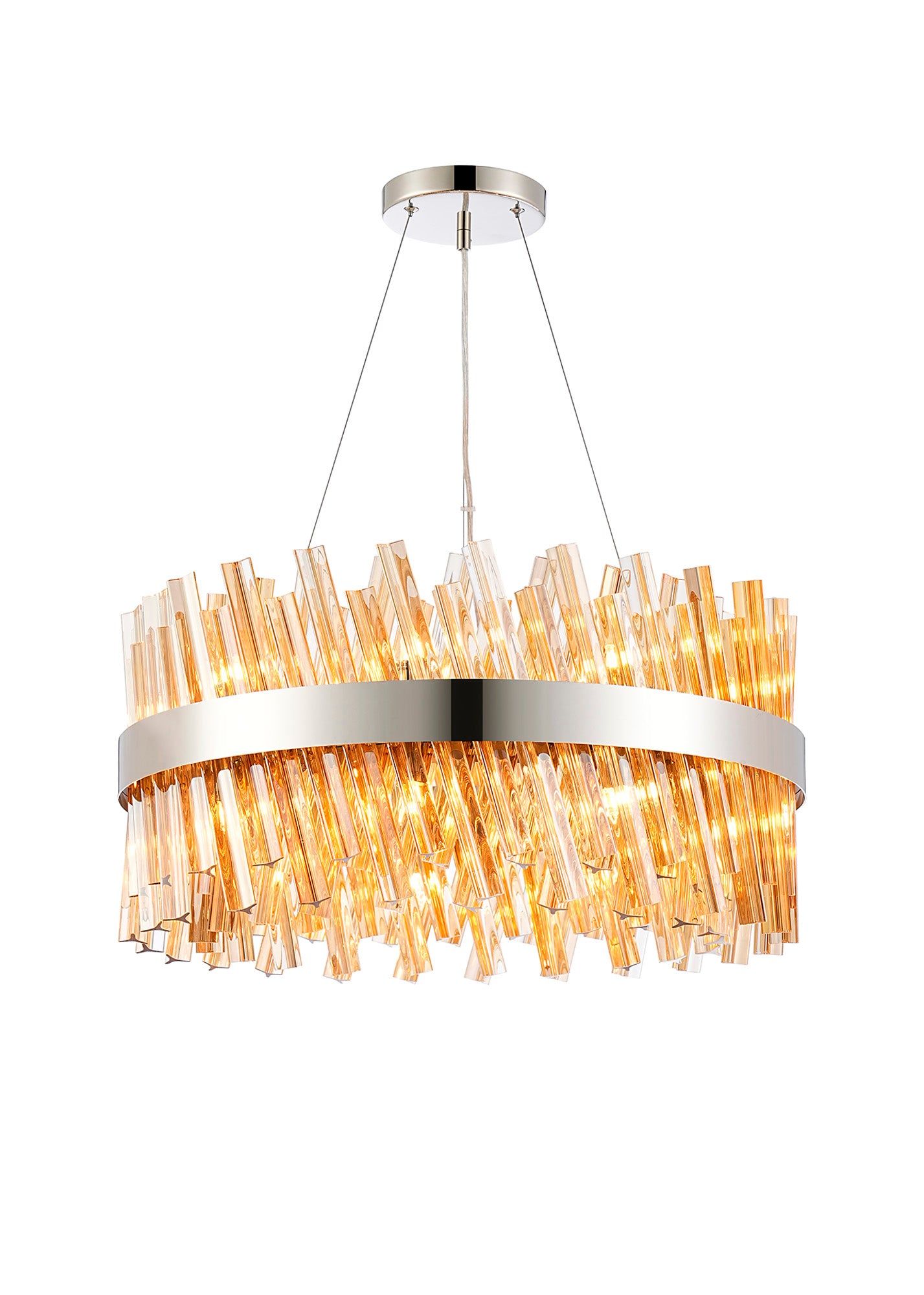 Bellina 10/18/32/34Lt Round Pendant, Brass/Nickel/Black - Various Finishes - Cusack Lighting