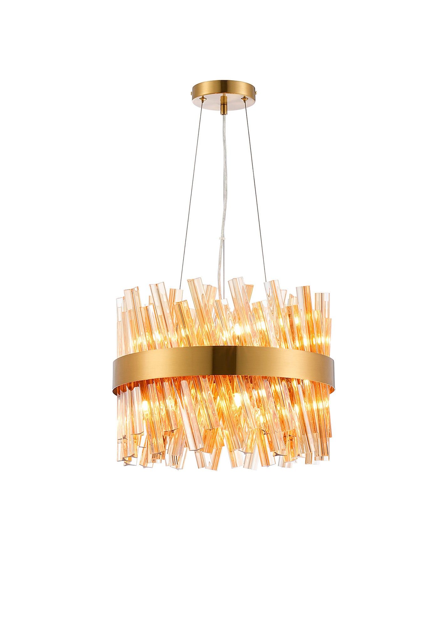 Bellina 10/18/32/34Lt Round Pendant, Brass/Nickel/Black - Various Finishes - Cusack Lighting