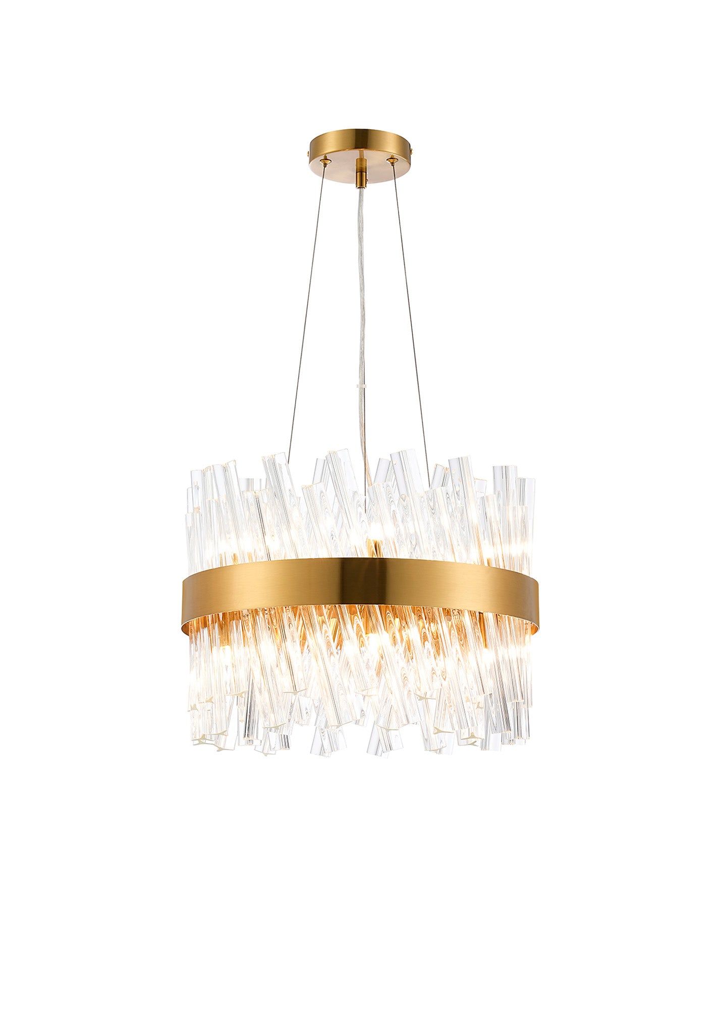 Bellina 10/18/32/34Lt Round Pendant, Brass/Nickel/Black - Various Finishes - Cusack Lighting