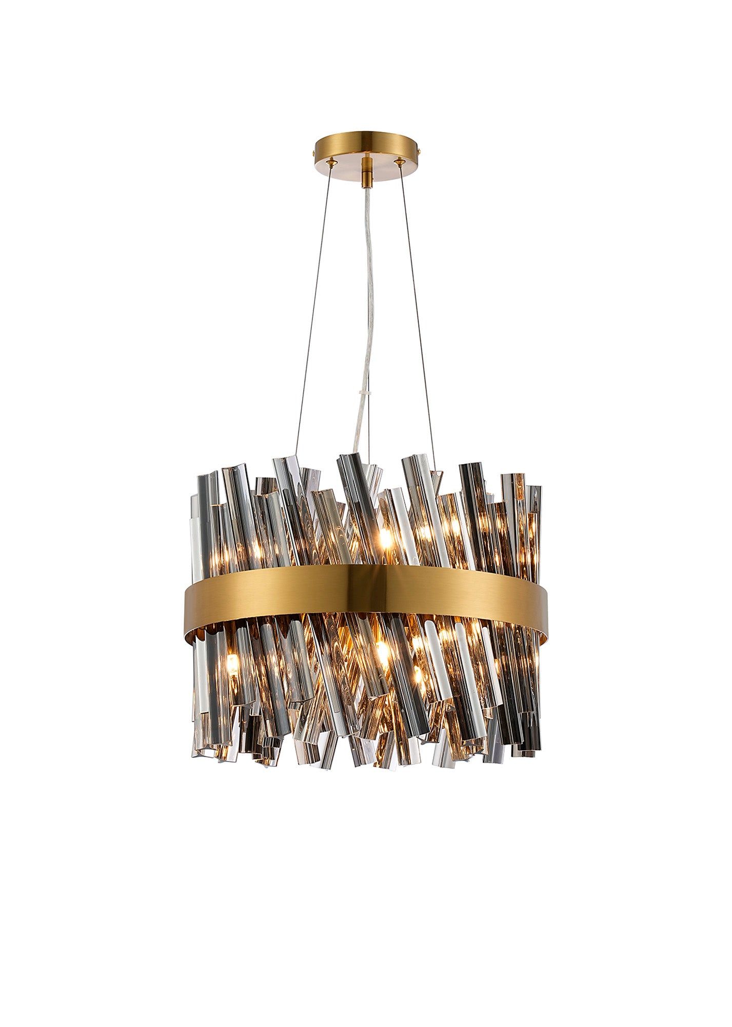 Bellina 10/18/32/34Lt Round Pendant, Brass/Nickel/Black - Various Finishes - Cusack Lighting