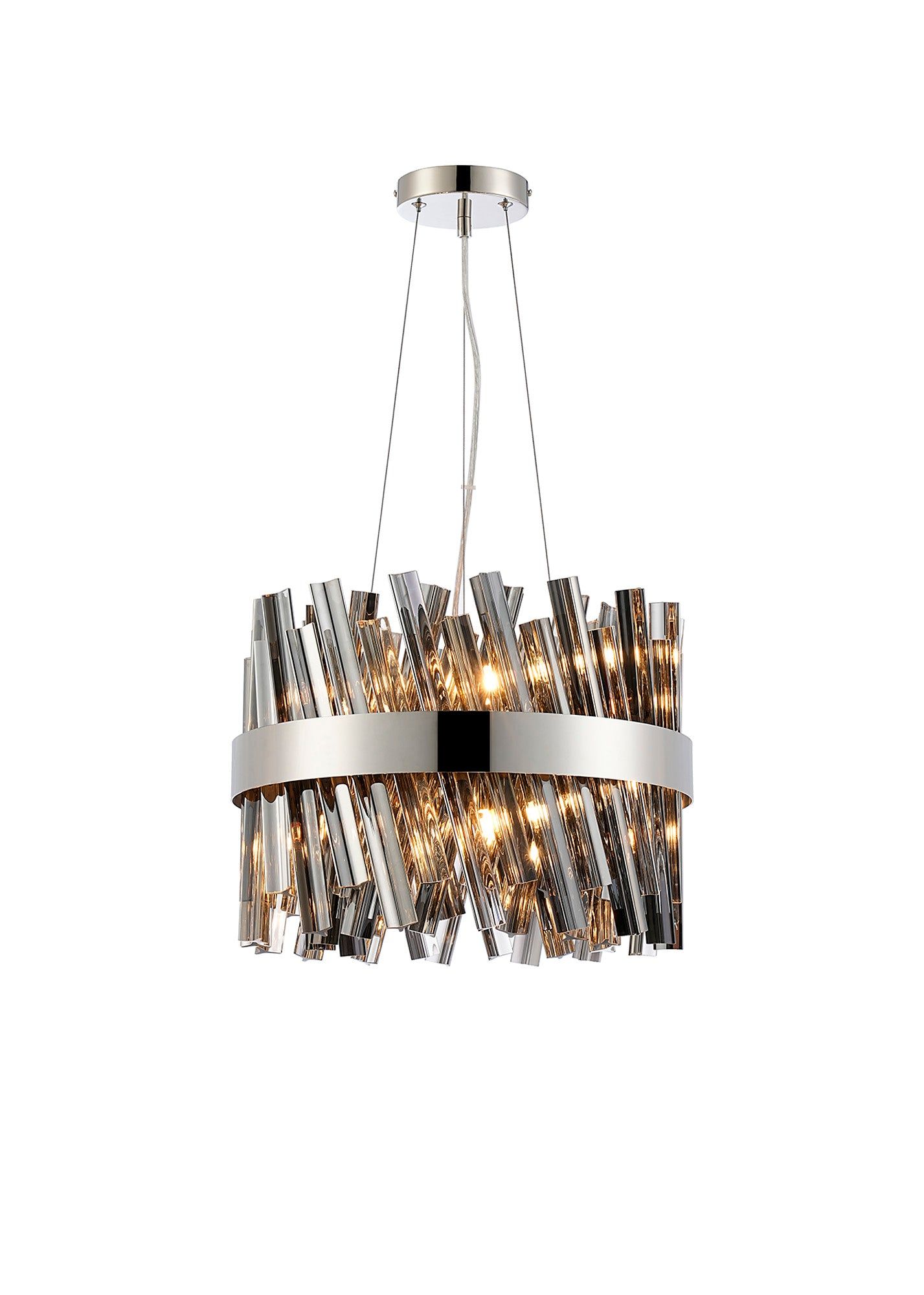 Bellina 10/18/32/34Lt Round Pendant, Brass/Nickel/Black - Various Finishes - Cusack Lighting