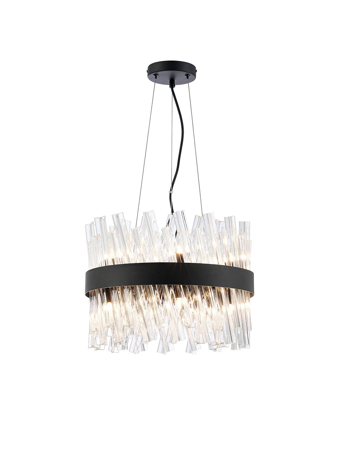 Bellina 10/18/32/34Lt Round Pendant, Brass/Nickel/Black - Various Finishes - Cusack Lighting