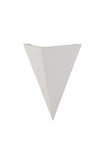 Adnonis Triangle Wall Lamp, 1 x G9, White Paintable Gypsum