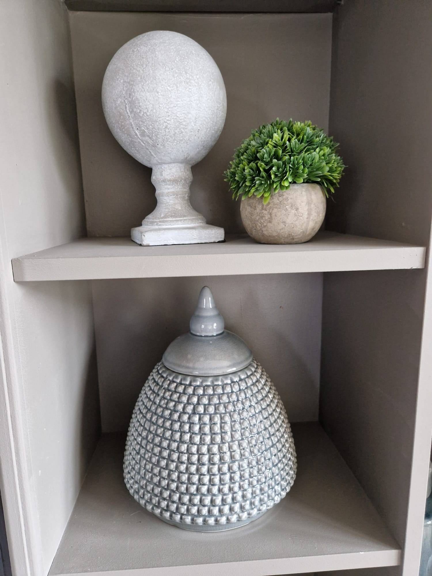 Grey Domed Bobble Jar