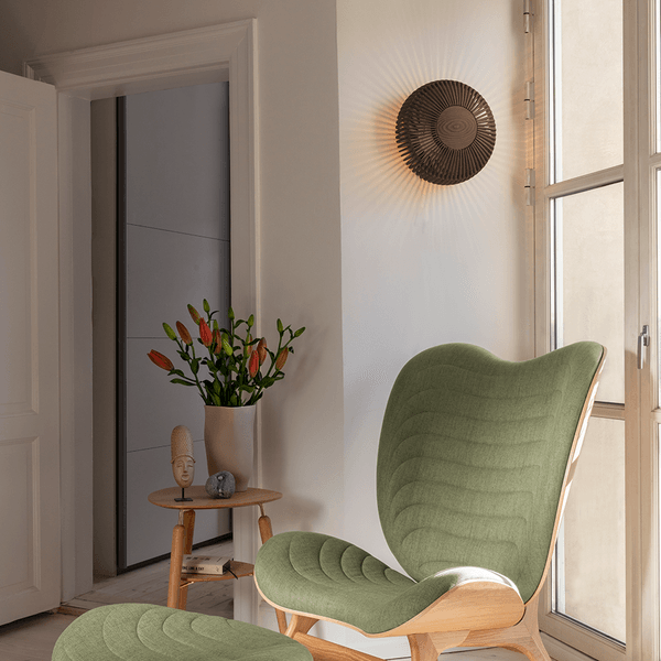 Clava Up Wood Wall Lamp