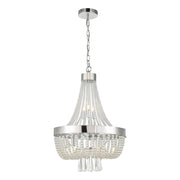 Dar Alyssa 9Lt Crystal Ceiling Light - Polished Chrome Glass IP20