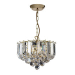 Gresham 3Lt Crystal Centre Light Small - Brass Finish
