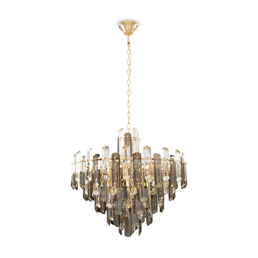 Maytoni 8Lt Flare Crystal Centre Lights - Gold Finish IP20