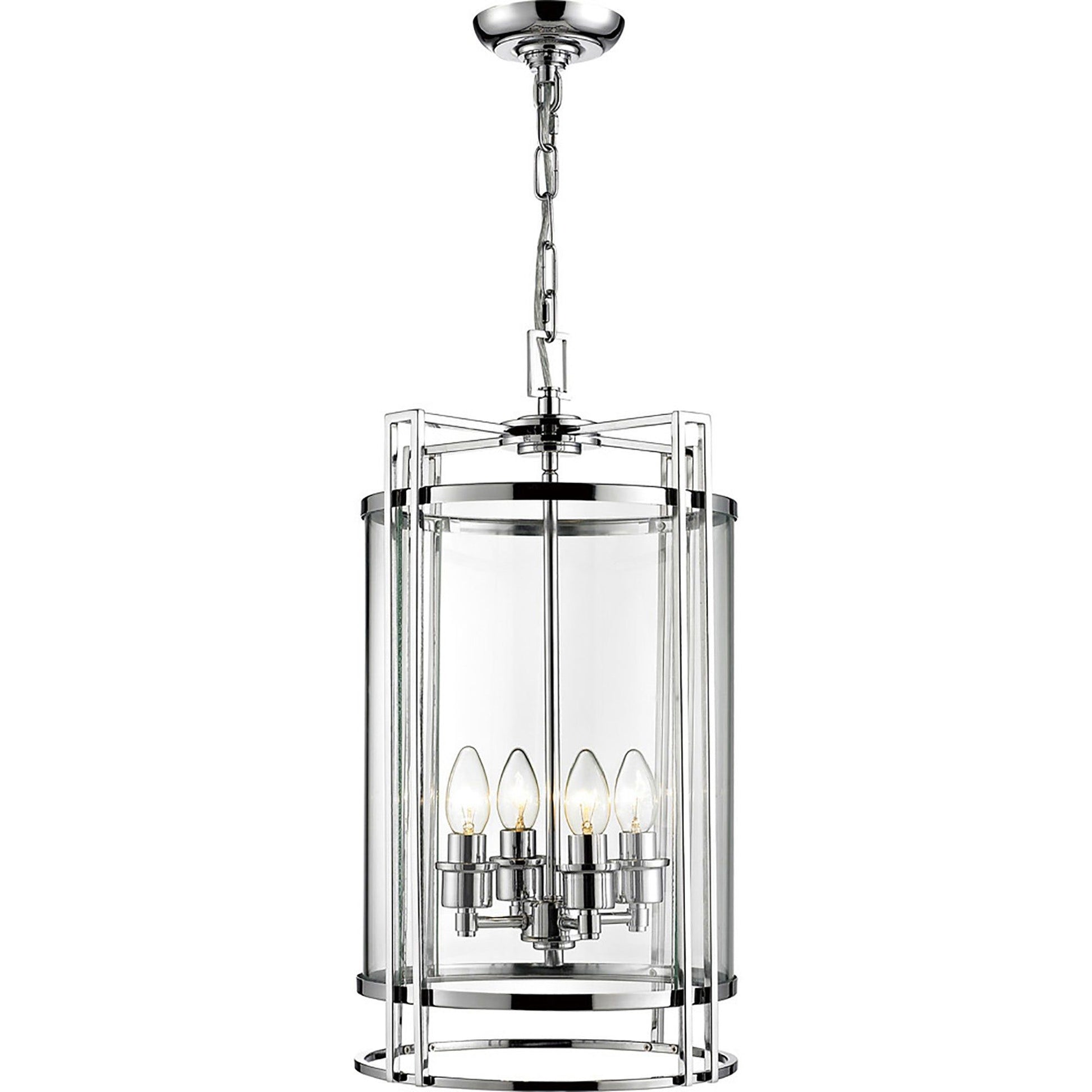 Eaton Pendant 3,4,6,12 Light E14 Polished Chrome/Glass