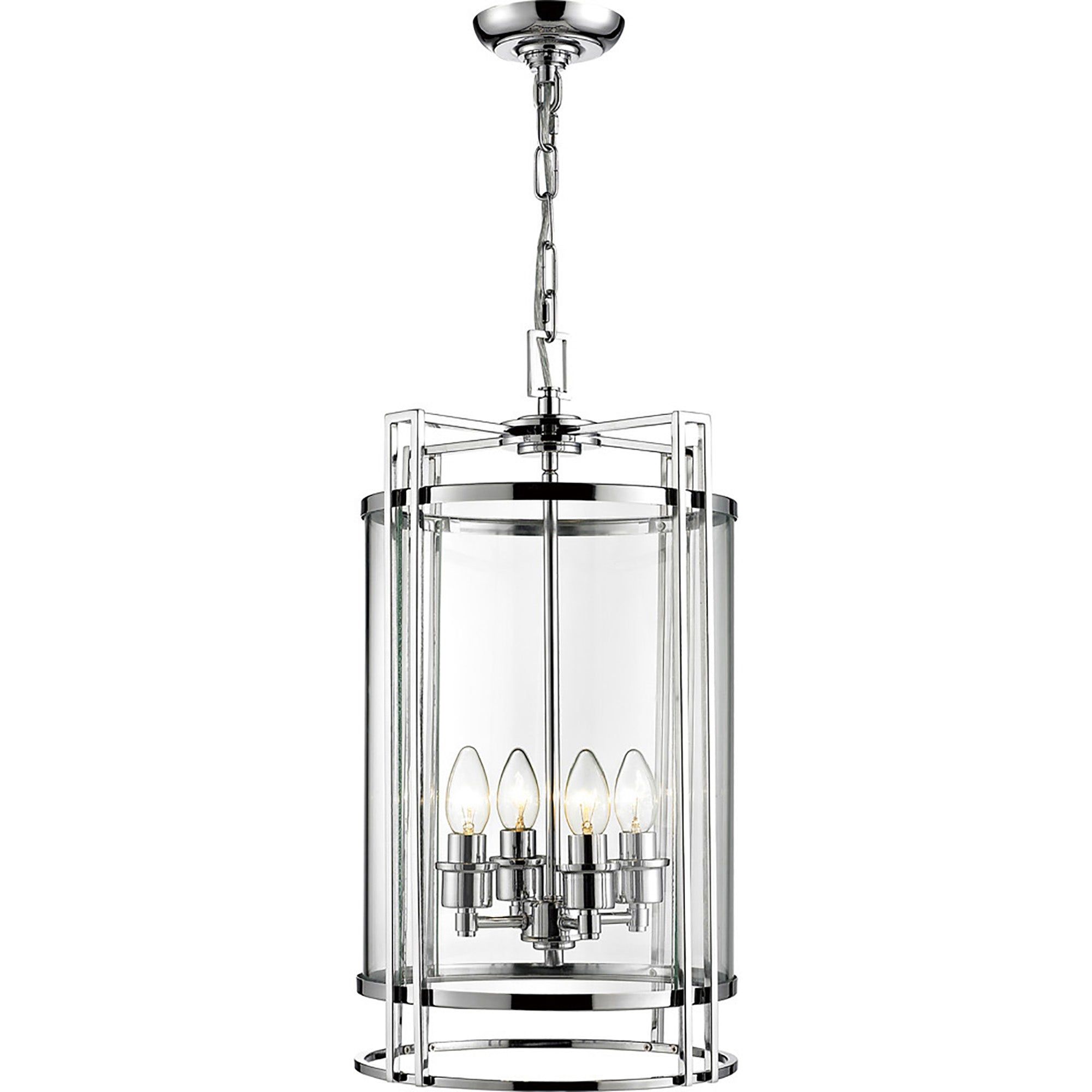 Eaton Pendant 3,4,6,12 Light E14 Polished Chrome/Glass