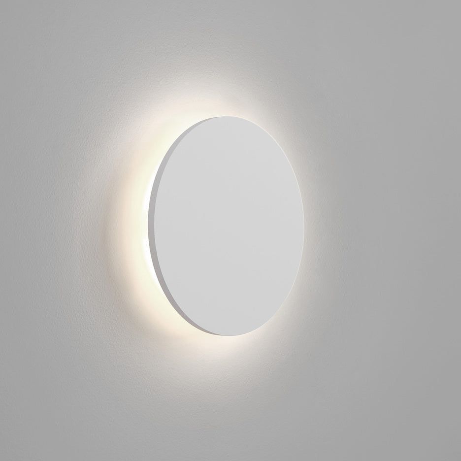 Eclipse Round/Square Matt Concrete/Plaster- Finish Wall Light 