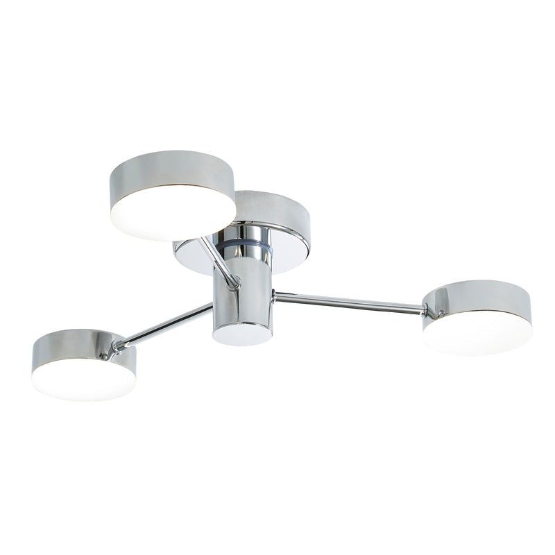 Edessa 5x5w/3x5w LED Ceiling Light Chrome - Cusack Lighting