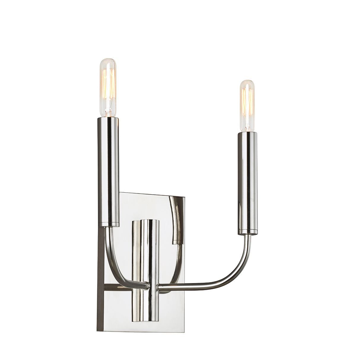 Elstead Brianna 2Lt Wall Light - Polished Nickel Finish