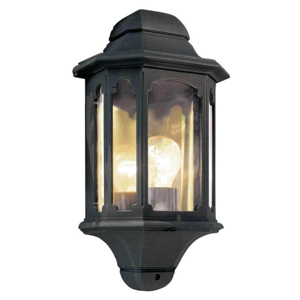Elstead Chapel Half Lantern Black - Cusack Lighting