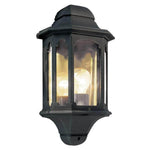 Elstead Chapel Half Lantern Black - Cusack Lighting