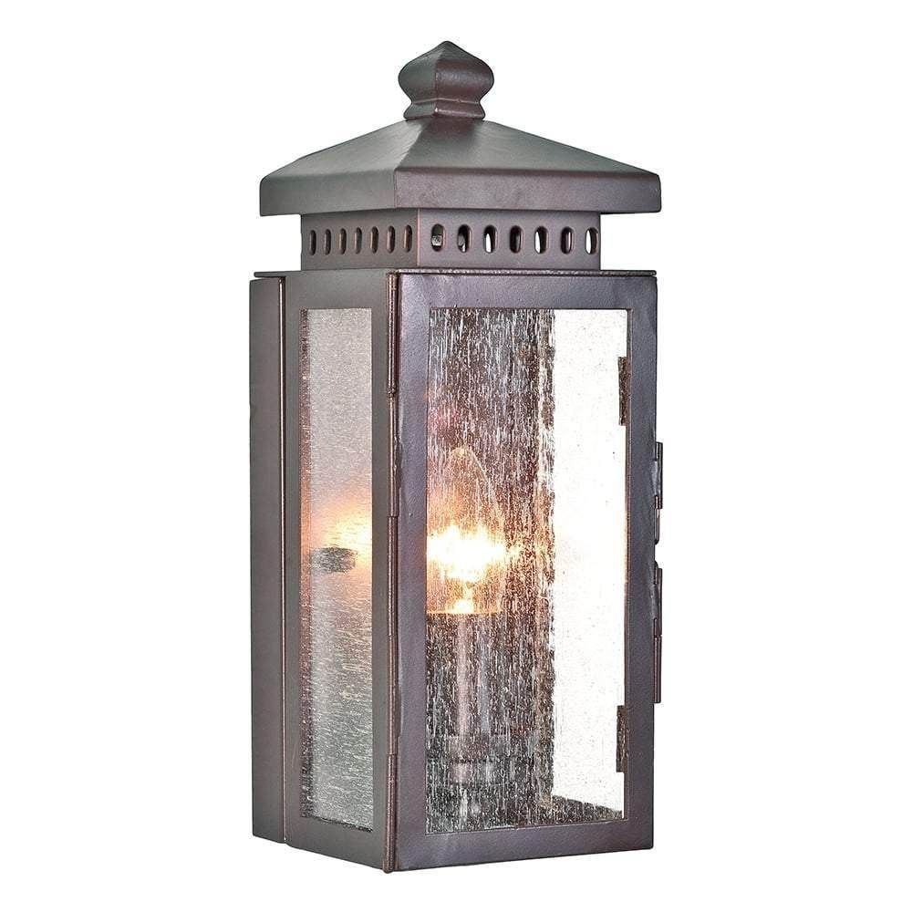 Elstead Matlock 1 Light Wall Lantern - Old Bronze - Cusack Lighting