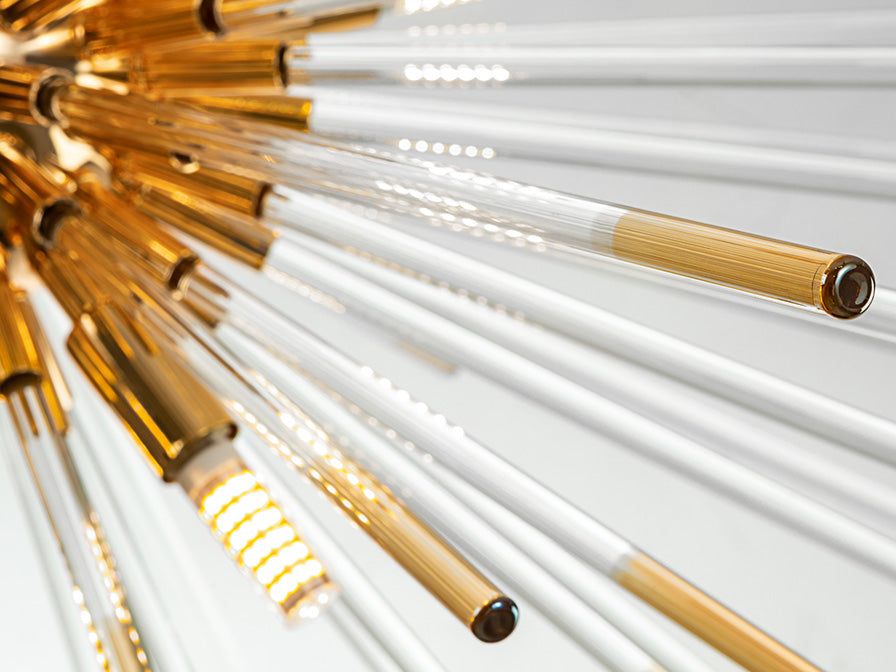 Evasion, 9 L., Gold, Chrome, Dimmable