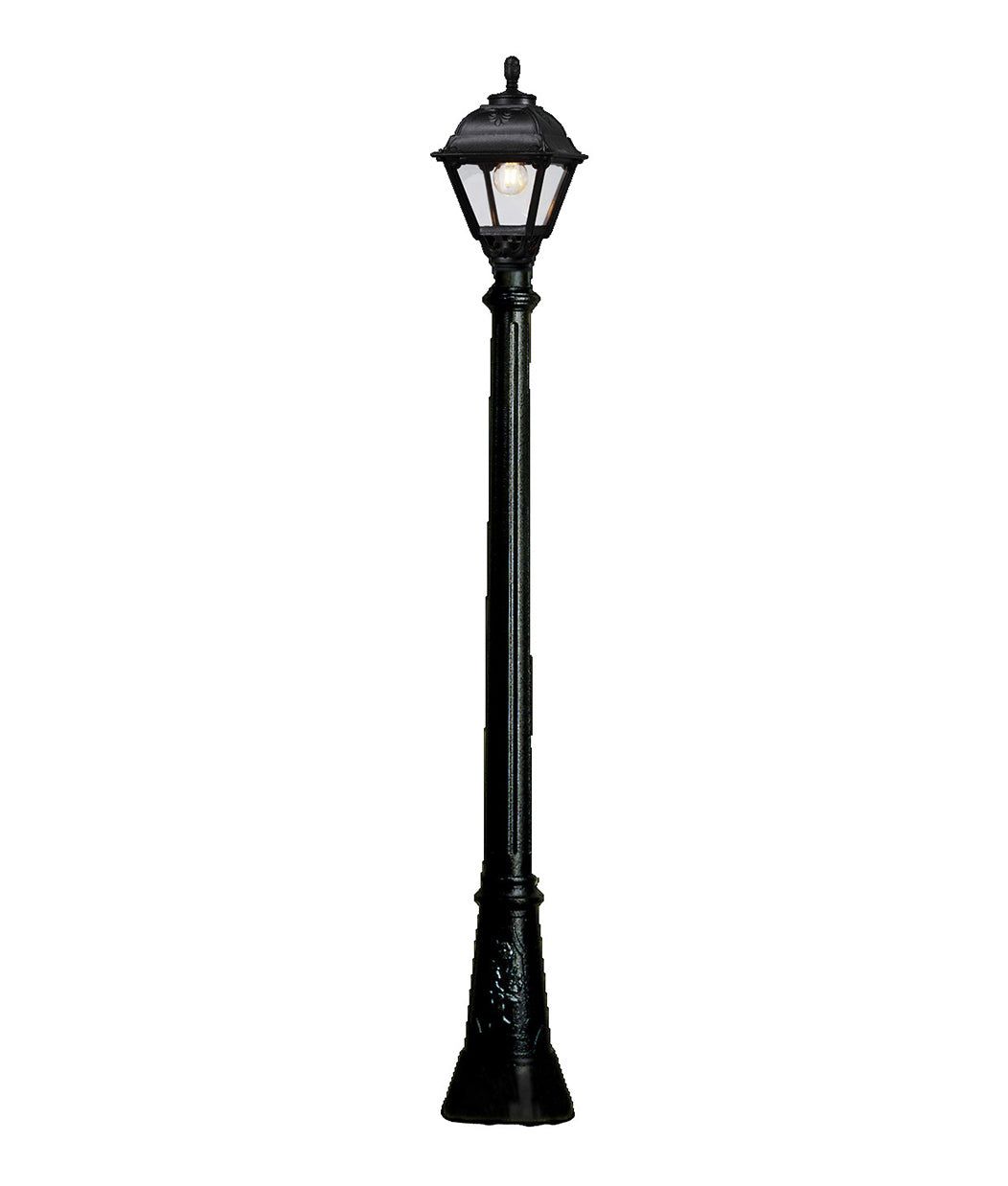 FUMAGALLI Artu'/Rut MIZAR/G250 Black Clear E27 Medium Height Single Post Light Garden Lights