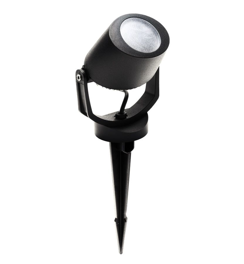 FUMAGALLI Minitommy Spike Black Frosted LED GU10 5W 4000K Spotlight Garden Lights - Cusack Lighting