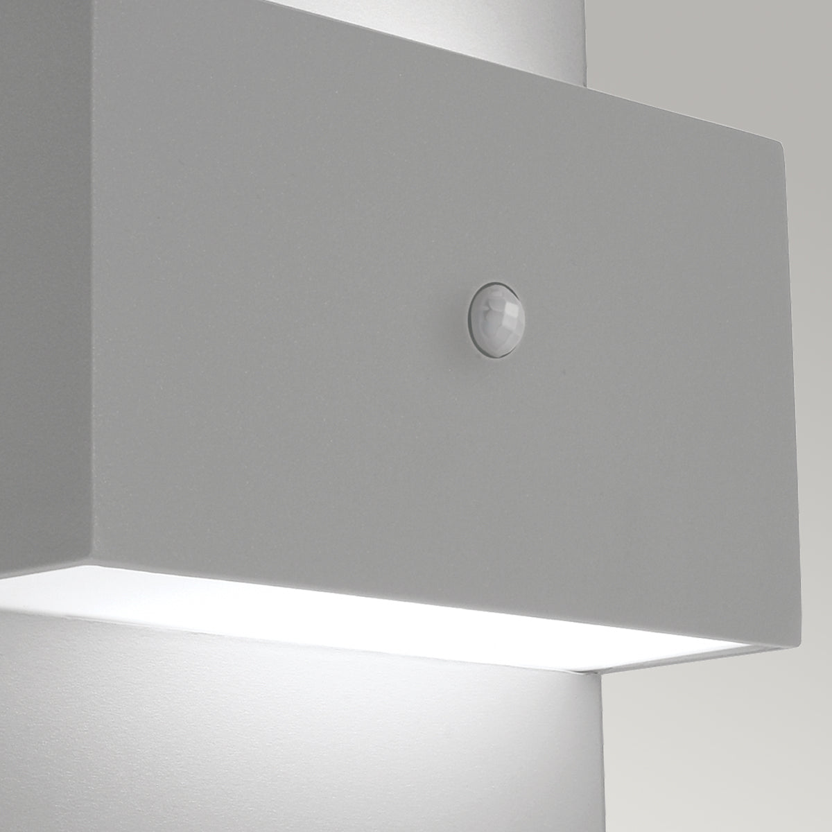 Geneve 1 Light Wall Light with PIR/ Without PIR - Aluminium/Graphite Finish - Cusack Lighting