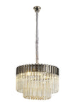 Georgia 8lt Round Pendant - Matt Black/Brass/Polished Nickel - Cusack Lighting