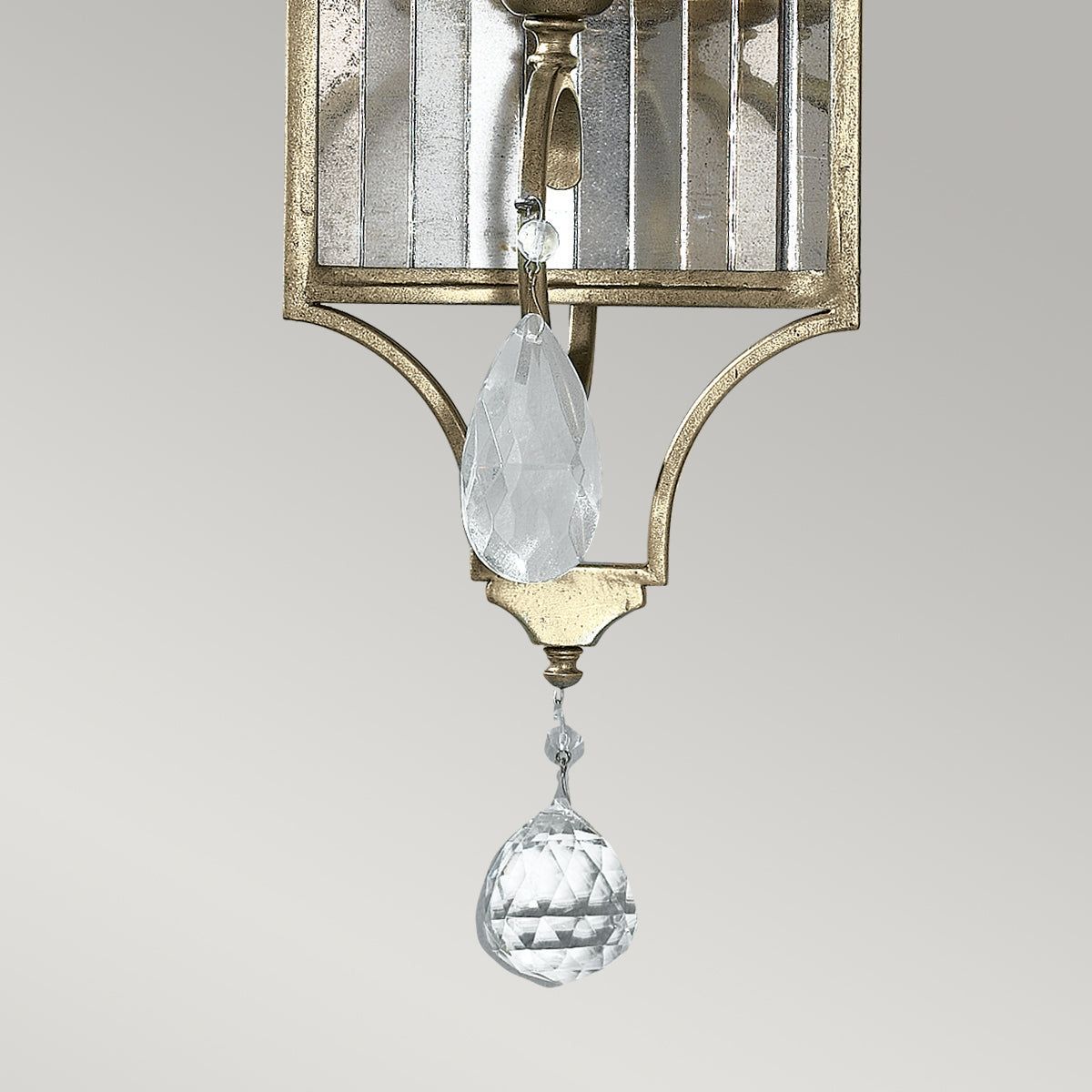 Gianna 1Lt Wall Light - Gilded Silver Finish