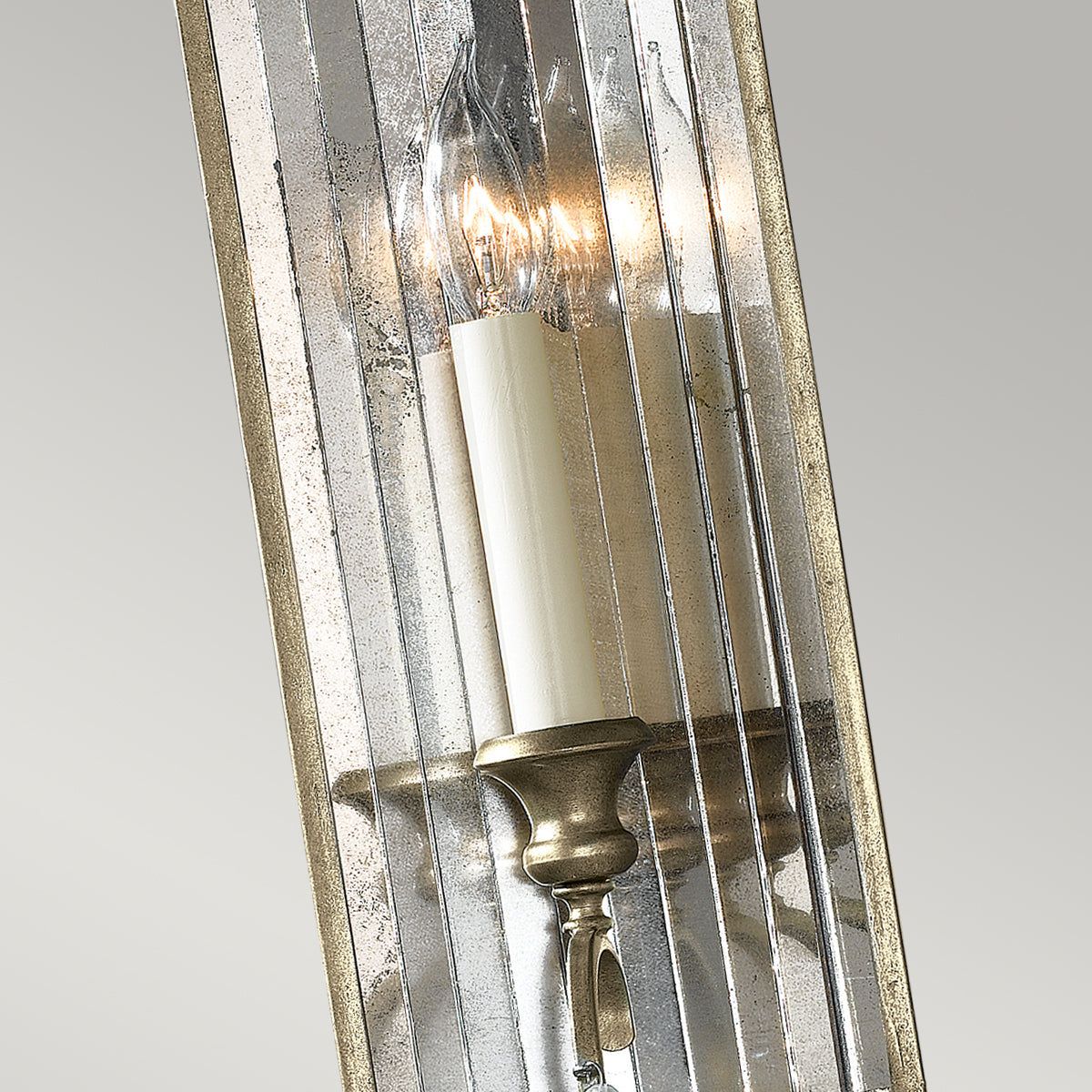 Gianna 1Lt Wall Light - Gilded Silver Finish