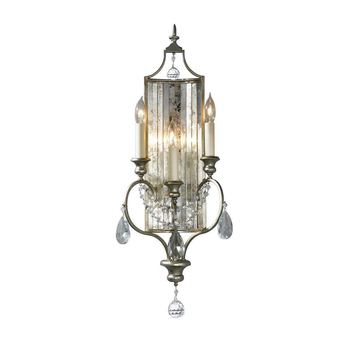 Gianna 3Lt Wall Light - Gilded Silver Finish