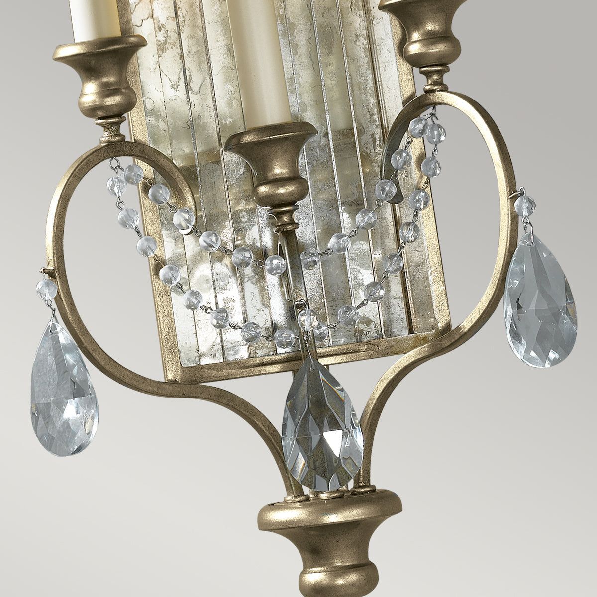Gianna 3Lt Wall Light - Gilded Silver Finish